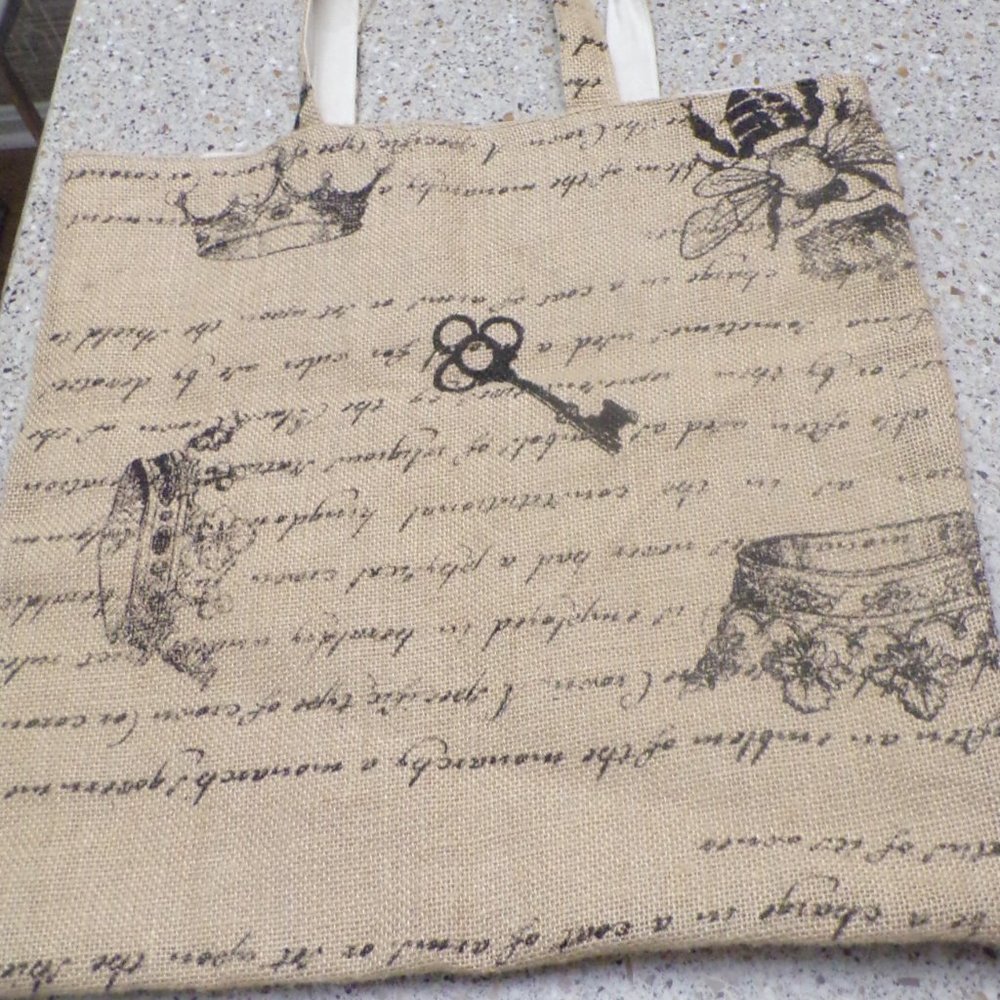 Large Burlap Tote